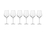 Krosno Avant Garde Wine Glass Red 6pc 490 To 550ml Gift Boxed