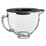 KitchenAid Stand Mixer Glass Bowl Plus Plastic Lid for KSM160 180 195