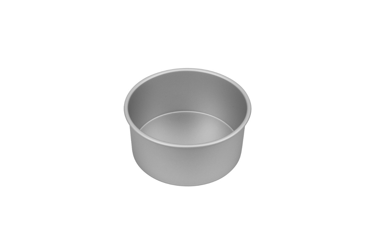 Bakemaster Silver Anodised Round Deep Cake Pan 20 x 10cm