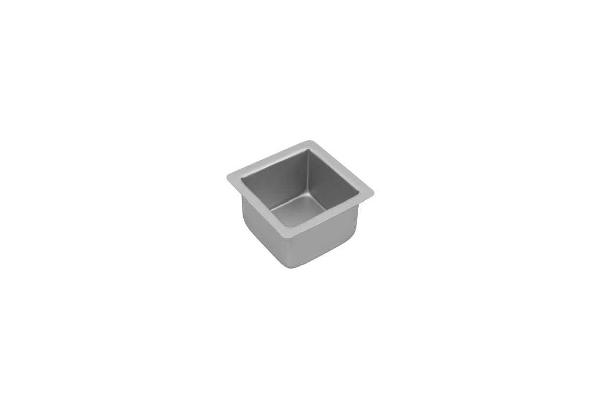 Bakemaster Silver Anodised Square Cake Pan 10 x 7cm