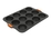 Bakemaster Silicone 12 Cup Dome Tray 35.5 x 24.5cm (6.5 x 3.5cm)