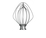 KitchenAid Stand Mixer Wire Whisk KSM160 180 195