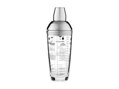 Maxwell & Williams Cocktail & Co Glass Cocktail Recipe Shaker 680ml Gift Boxed-maxwell-and-williams-What's Cooking Online Store