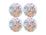 Maxwell & Williams Royal Botanic Gardens Eucalyptus Bloom Round Cork Back Placemat 32cm Set of 4 Gift Boxed