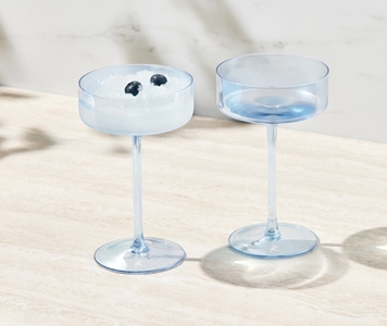 Maxwell & Williams Glamour Coupe Glass 240ML Set of 2 Blue Gift Boxed-maxwell-and-williams-What's Cooking Online Store