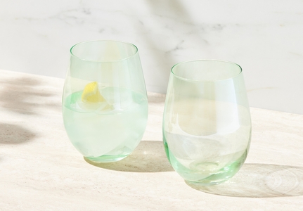 Maxwell & Williams Glamour Stemless Glass 540ML Set of 2 Green Gift Boxed-maxwell-and-williams-What's Cooking Online Store