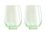 Maxwell & Williams Glamour Stemless Glass 540ML Set of 2 Green Gift Boxed
