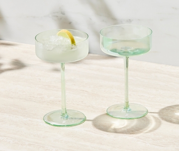 Maxwell & Williams Glamour Coupe Glass 240ML Set of 2 Green Gift Boxed-maxwell-and-williams-What's Cooking Online Store