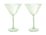 Maxwell & Williams Glamour Martini Glass 230ML Set of 2 Green Gift Boxed