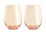 Maxwell & Williams Glamour Stemless Glass 540ML Set of 2 Coral Gift Boxed