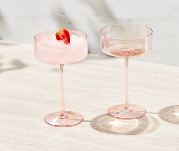 Maxwell & Williams Glamour Coupe Glass 240ML Set of 2 Coral Gift Boxed-maxwell-and-williams-What's Cooking Online Store
