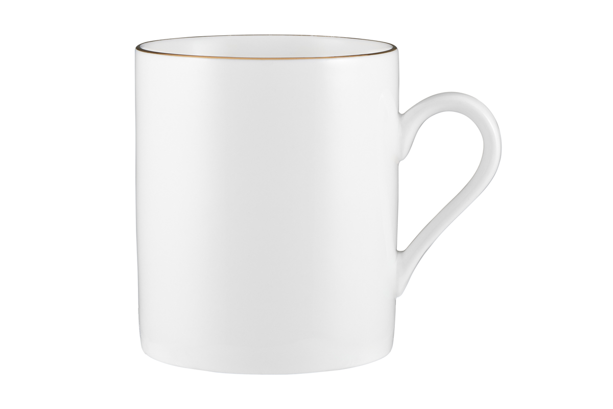 Maxwell & Williams White Gold Mug Cylindrical 300ML Gold