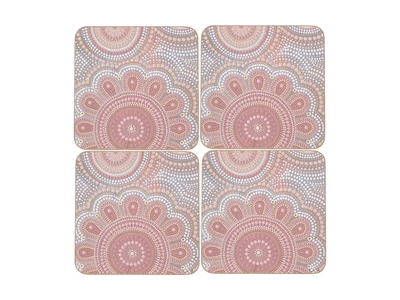 Maxwell & Williams Lou Martin Uplift Cork Back Coaster 10cm Set of 4 Gift Boxed-maxwell-and-williams-What's Cooking Online Store