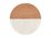 Maxwell & Williams Coaster Collective Round Marble & Acacia Coaster 10cm White