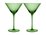 Maxwell & Williams Wicked Pink Goes Good With Green Ribbed Martini Glass Elphaba Set of 2 Gift Boxed