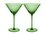 Maxwell & Williams Wicked Pink Goes Good With Green Ribbed Martini Glass Elphaba Set of 2 Gift Boxed