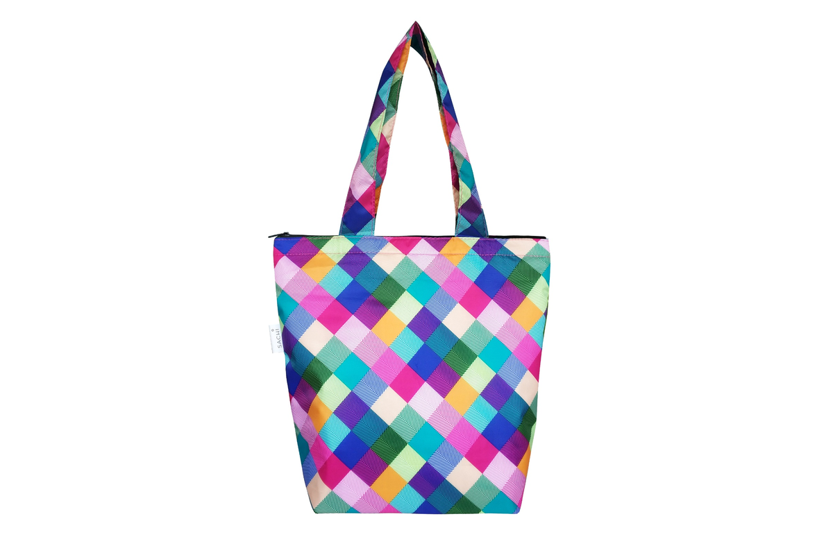 Sachi Insulated Market Tote Harlequin