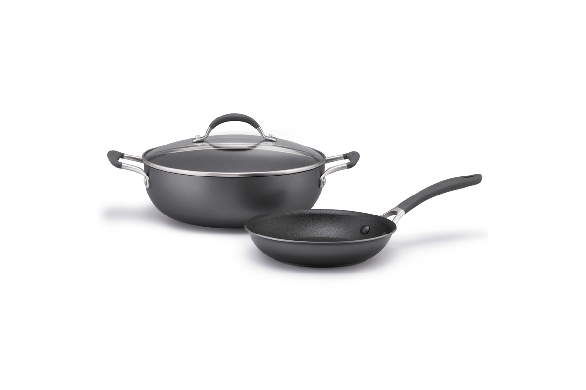 Circulon Scratchdefense Cookset 2 Piece 21cm Frypan 28cm Casserole