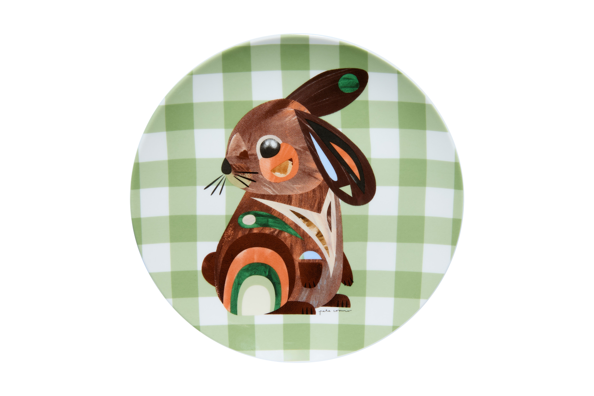 Maxwell & Williams  Pete Cromer Barn Friends Plate 20cm Bunny Green
