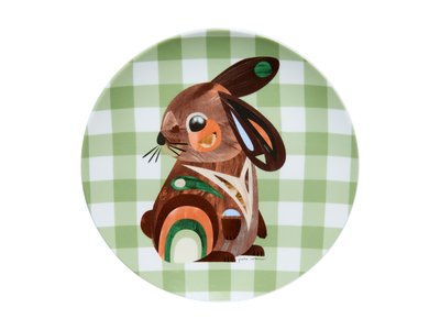 Maxwell & Williams  Pete Cromer Barn Friends Plate 20cm Bunny Green-maxwell-and-williams-What's Cooking Online Store