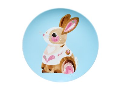 Maxwell & Williams  Pete Cromer Barn Friends Plate 20cm Bunny Blue-maxwell-and-williams-What's Cooking Online Store