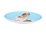 Maxwell & Williams  Pete Cromer Barn Friends Plate 20cm Bunny Blue