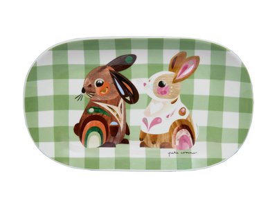 Maxwell & Williams  Pete Cromer Barn Friends Oblong Platter 26x15cm Bunny Gift Boxed-maxwell-and-williams-What's Cooking Online Store
