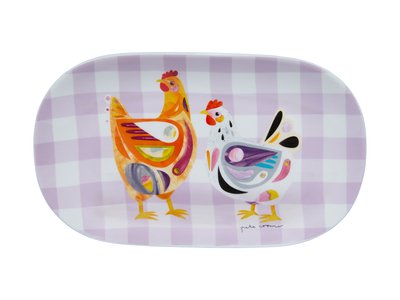 Maxwell & Williams  Pete Cromer Barn Friends Oblong Platter 26x15cm Chook Gift Boxed-maxwell-and-williams-What's Cooking Online Store