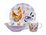 Maxwell & Williams Pete Cromer Barn Friends Children's 3pc Dinner Set Chook Gift Boxed