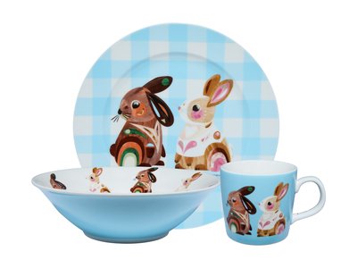 Maxwell & Williams Pete Cromer Barn Friends Children's 3pc Dinner Set Bunny Gift Boxed-maxwell-and-williams-What's Cooking Online Store