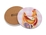 Maxwell & Williams  Pete Cromer Barn Friends Ceramic Round Coaster 10cm Pink Chook