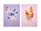 Maxwell & Williams  Pete Cromer Barn Friends Tea Towel Set of 2 50x70cm Chook