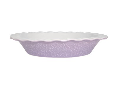 Maxwell & Williams Blooms Fluted Pie Dish 21.5x4cm Lilac Gift Boxed-maxwell-and-williams-What's Cooking Online Store