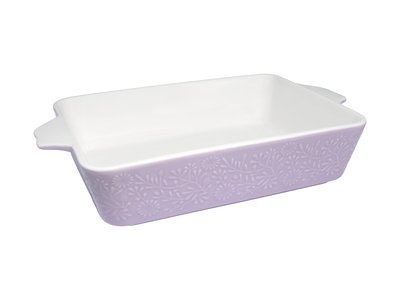 Maxwell & Williams Blooms Rectangular Baker 27x19x6.5cm Lilac Gift Boxed-maxwell-and-williams-What's Cooking Online Store