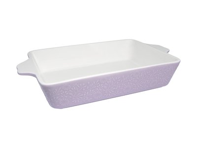 Maxwell & Williams Blooms Rectangular Baker 32x22x6.5cm Lilac Gift Boxed-maxwell-and-williams-What's Cooking Online Store