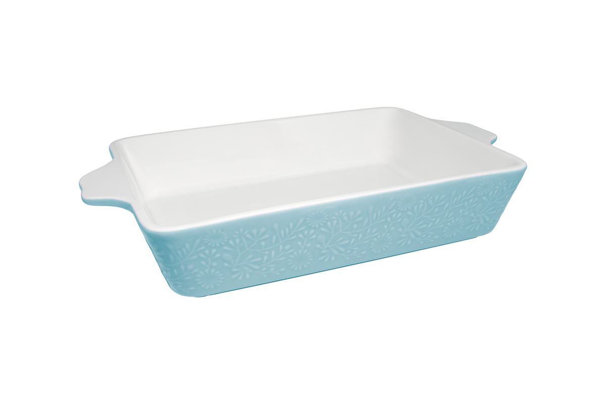 Maxwell & Williams Blooms Rectangular Baker 27x19x6.5cm Blue Gift Boxed