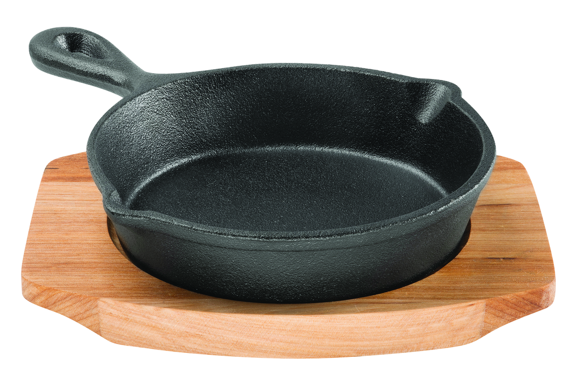 Pyrocast Skillet With Maple Tray 13.5cm