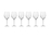Krosno Harmony Wine Glass 6pc 370 To 430ml Gift Boxed