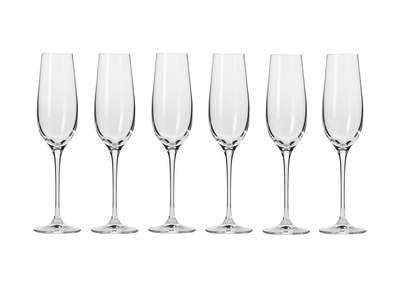 Krosno Harmony Champagne Flute 6pc 180 To 200ml Gift Boxed-krosno-What's Cooking Online Store