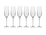 Krosno Harmony Champagne Flute 6pc 180 To 200ml Gift Boxed