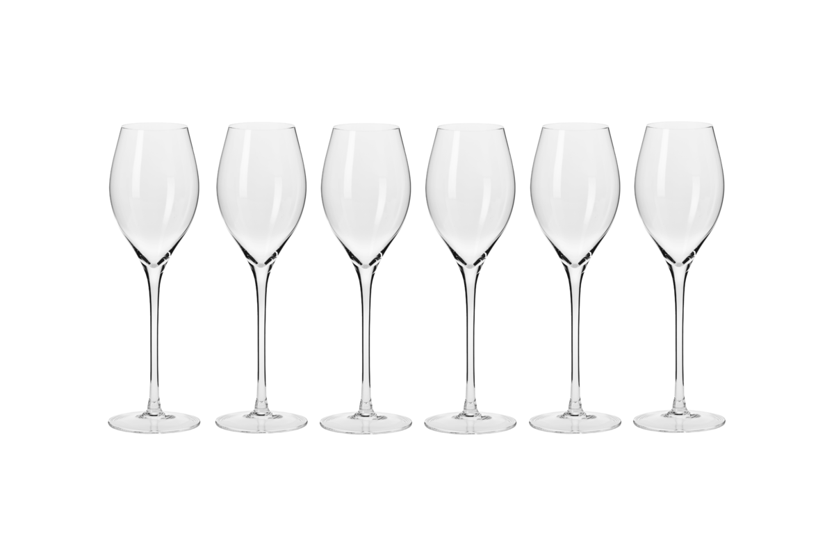 Krosno Harmony Prosecco Glass 6pc 280 To 300ml Gift Boxed