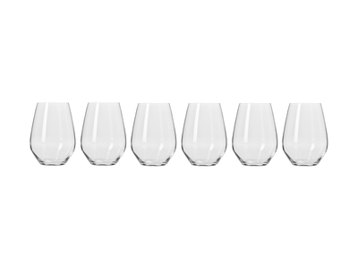Krosno Harmony Stemless Wine Glass 6pc 540 To 600ml Gift Boxed-krosno-What's Cooking Online Store