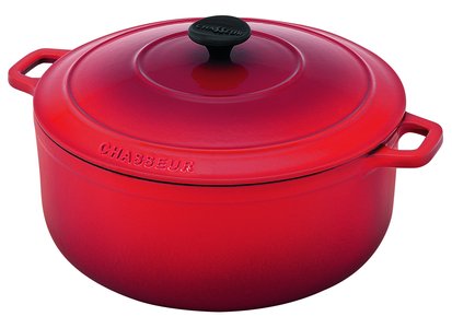Chasseur Round French Oven 32cm 8 Litres Inferno Red-chasseur-What's Cooking Online Store