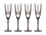 Maxwell & Williams Verona Flute 150ml Set of 4 Gift Boxed